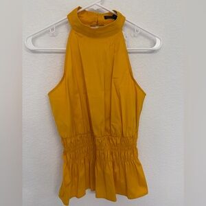 WHBM Smocked Poplin Halter